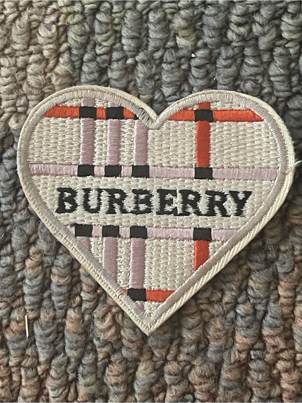 Fashion plaid iron on patch